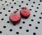 Brinco Cupcake Rosa